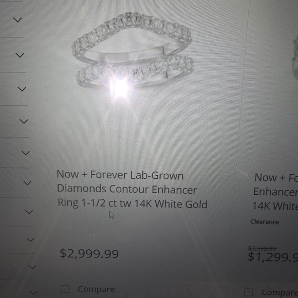 Engagement ring With Wedding Enhancer